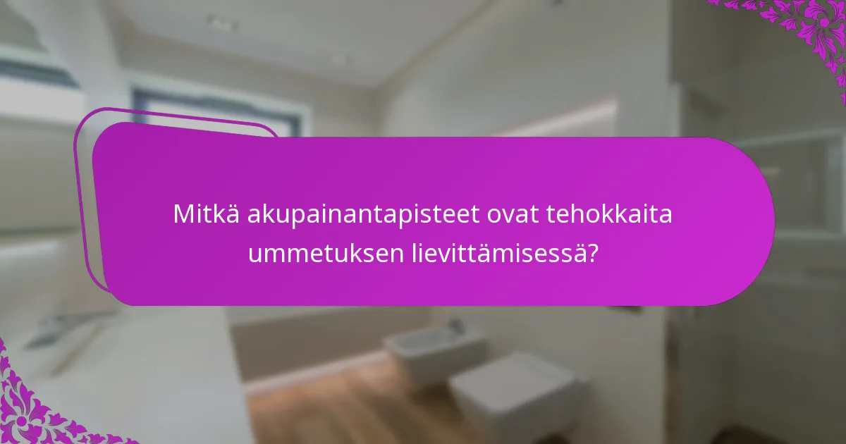Mitkä akupainantapisteet ovat tehokkaita ummetuksen lievittämisessä?