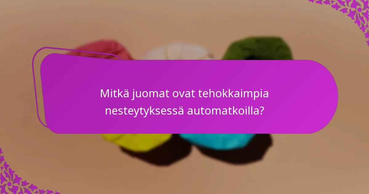 Mitkä juomat ovat tehokkaimpia nesteytyksessä automatkoilla?