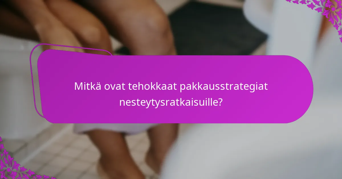 Mitkä ovat tehokkaat pakkausstrategiat nesteytysratkaisuille?